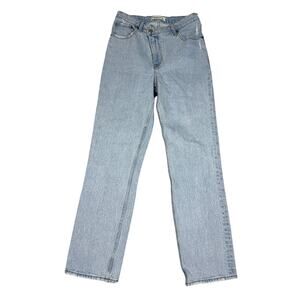 Abercrombie & Fitch Womens Size 27/4R 90s Straight High Rise Jeans Cross Waist